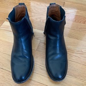 Frye Leather Booties, Black